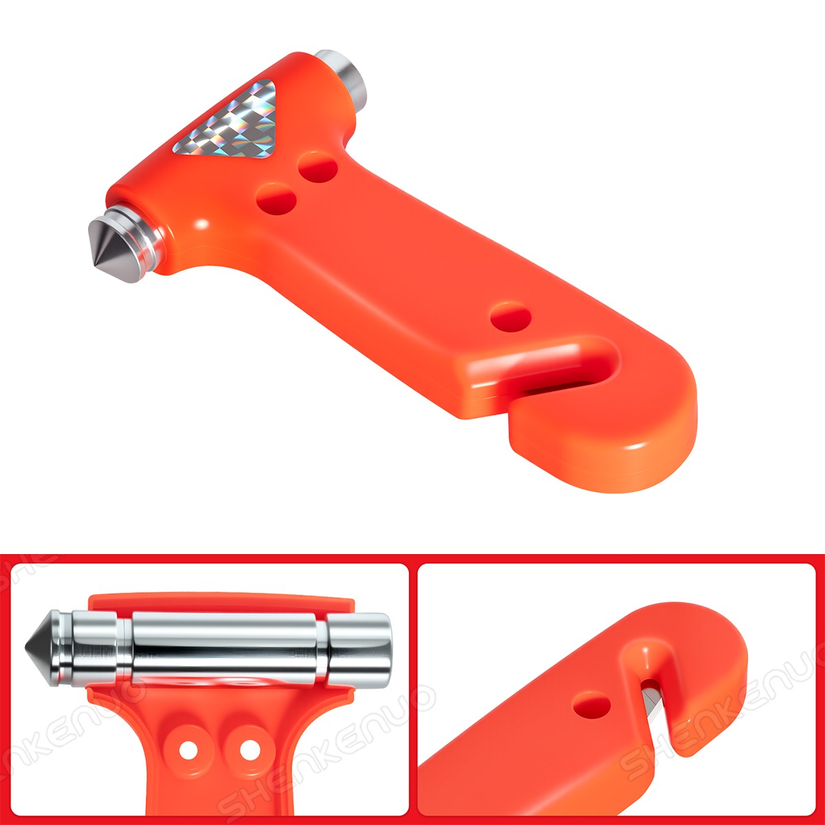 1 PCS Car Safety Hammer Emergency Escape Tool with Seat Belt Cutter ...