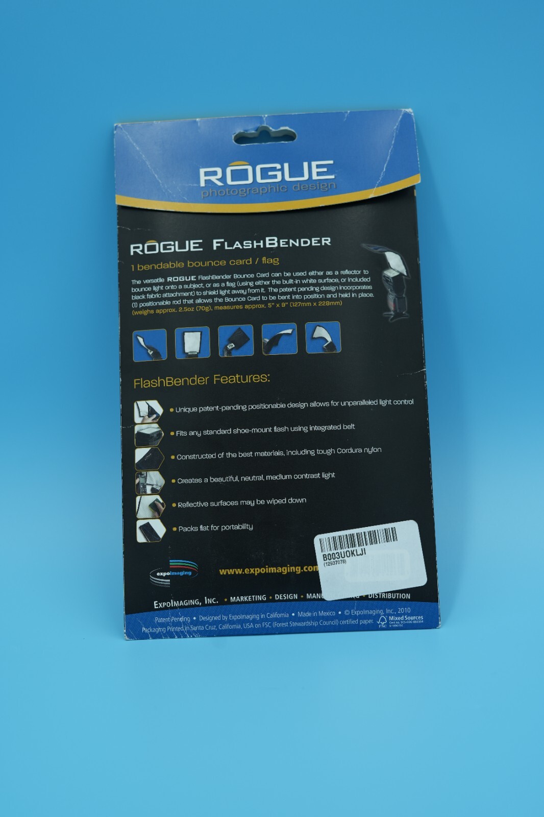Rogue FlashBender Bendable Bounce Card - Flash Bender (open Box)