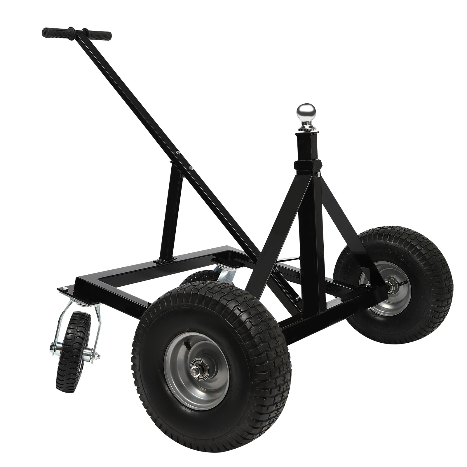 1500lbs Adjustable Dolly Trailer Dolly Trailer Mover Floor Standing w/ 4 Casters