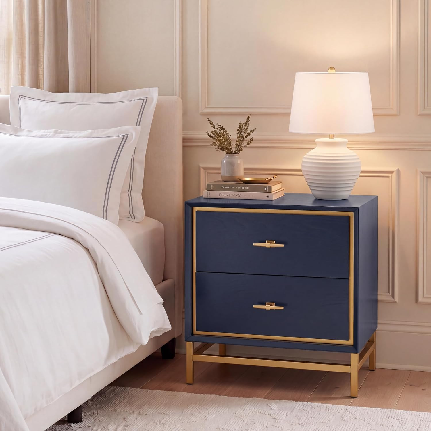 Safavieh NST6401A, 23" W X 16" L X 21.5" H, Teal/Brass
