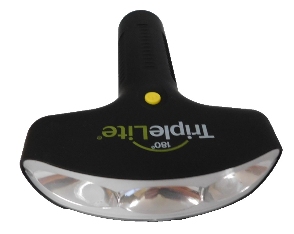 TripleLite 180° LED Flashlight. Batteries Included, 300 lumens
