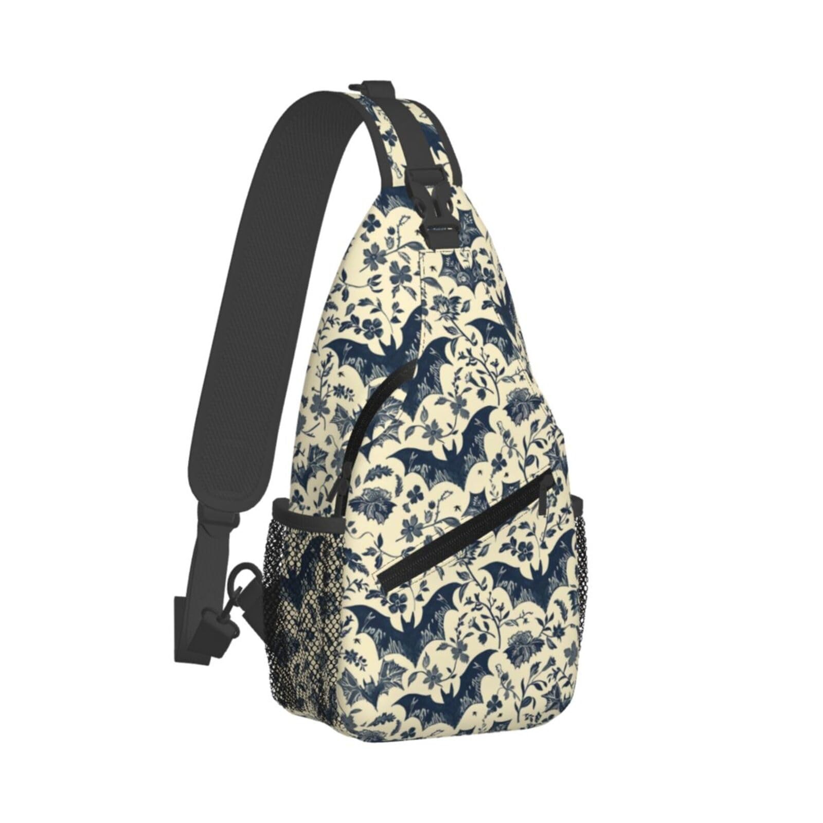 Halloween Bat Sling Backpack Hiking Crossbody Sports Lightweight Chest Bag