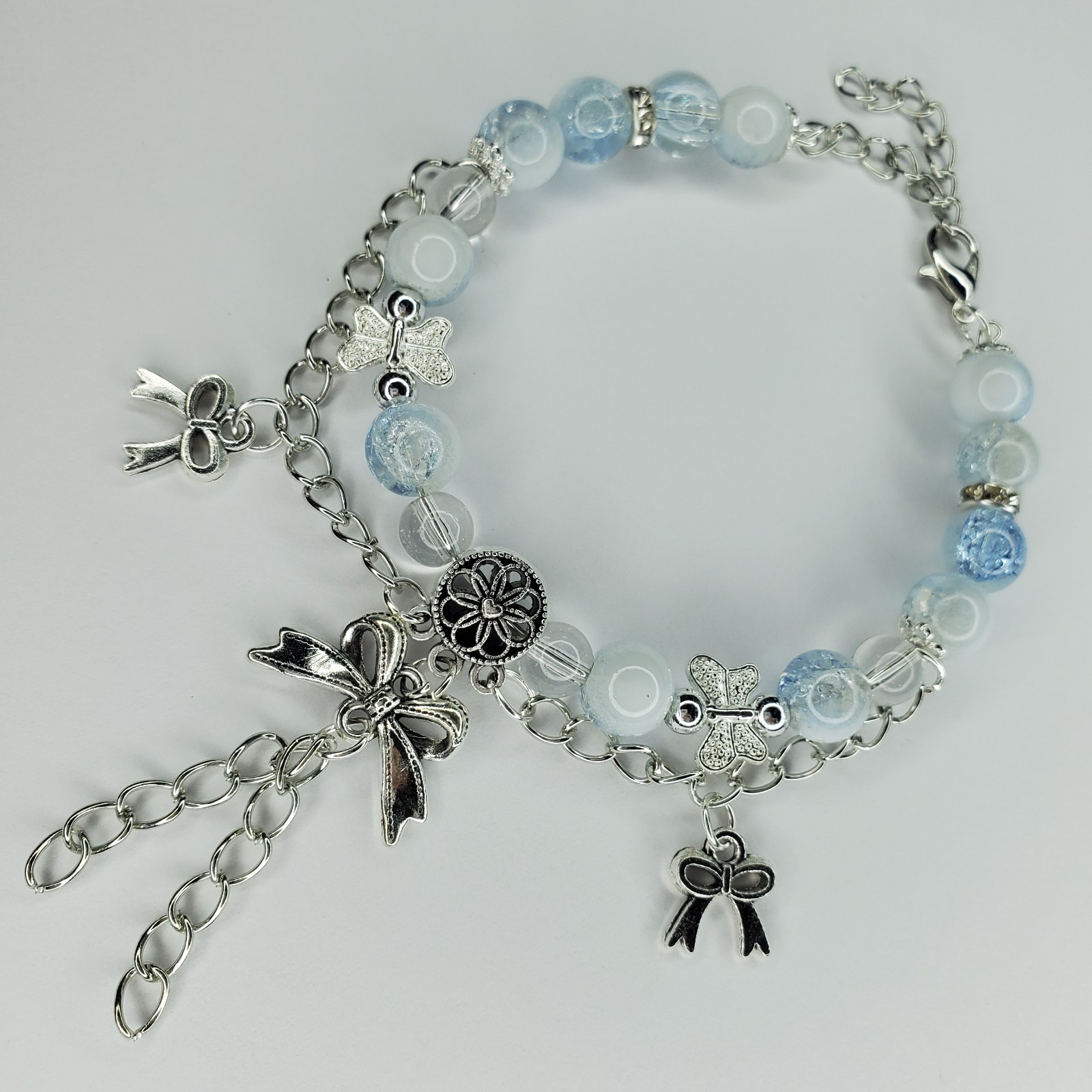 Hand crafted artisan unique gemstone bracelet