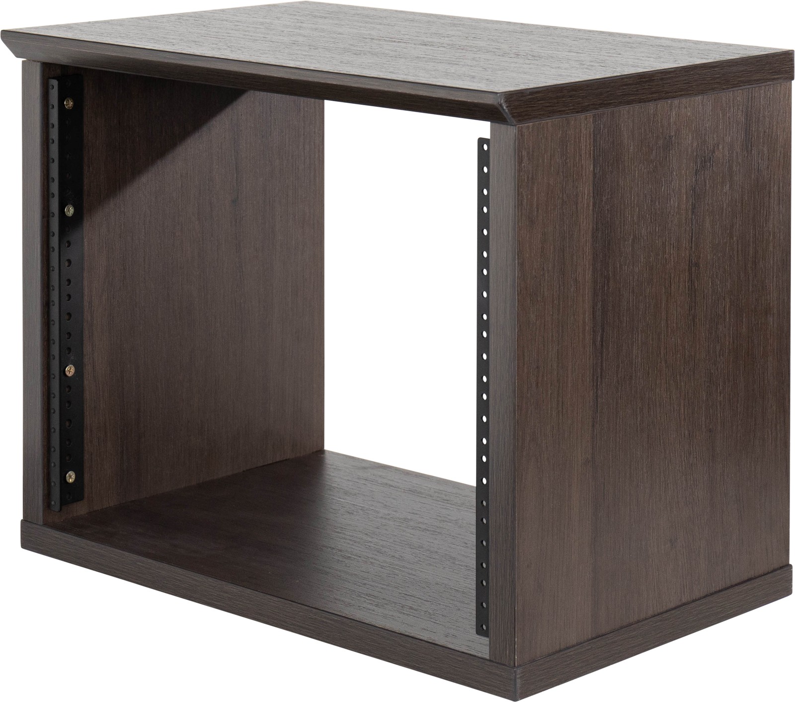 Gator Frameworks Elite 8U Desktop Studio Rack - Dark Walnut Brown