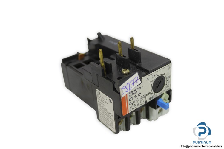 SPRECHER+SCHUH CT 3-12 0.38-0.62A THERMAL OVERLOAD RELAY_22.133.101-24_1NO+1NC