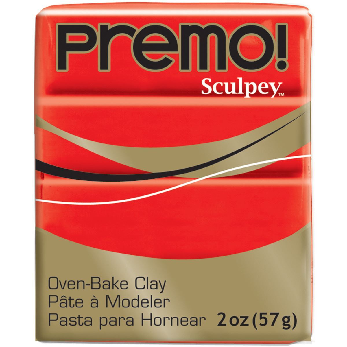 PE02-5382 Premo Sculpey Polymer Clay 2oz-Cadmium Red