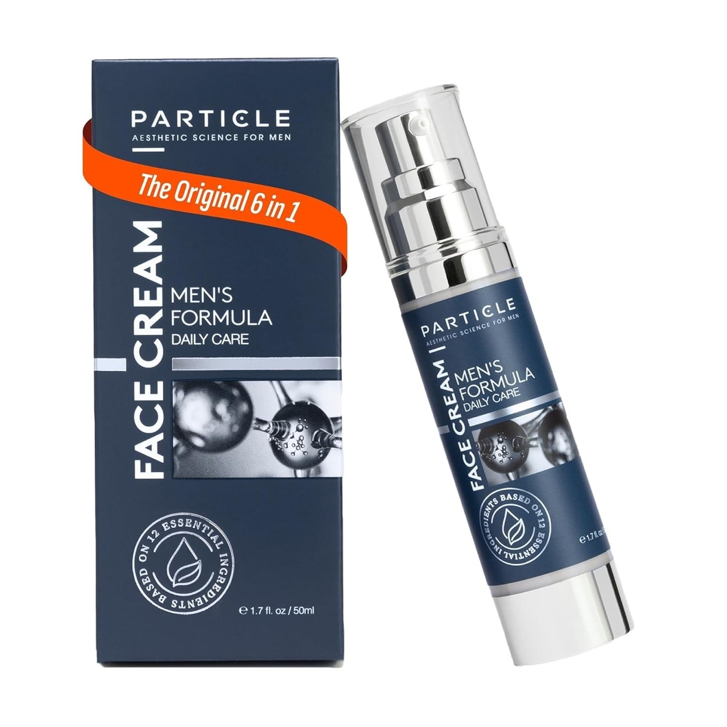 Particle Face Cream 6-in-1 Men's Formula Daily Care Anti-Aging &Eyes Bags Dark