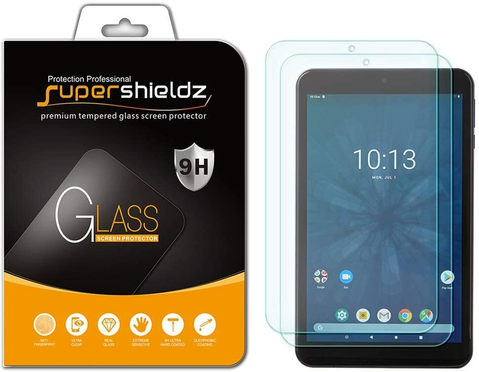 [2-Pack] Supershieldz Tempered Glass Screen Protector for Onn Tablet Pro 8 inch
