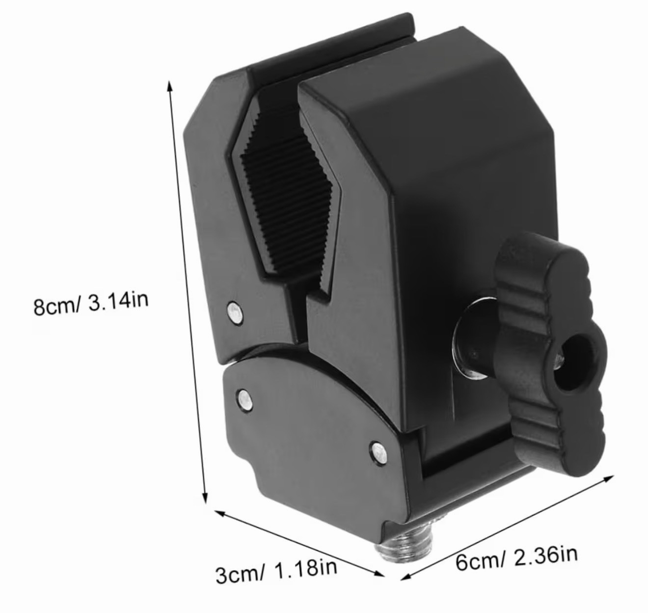 Mic Mount Adapter for Stand Clamp for Microphone Stand Plastic Tripod Mount