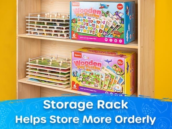 Educational Wooden Puzzles for 1-3 Olds