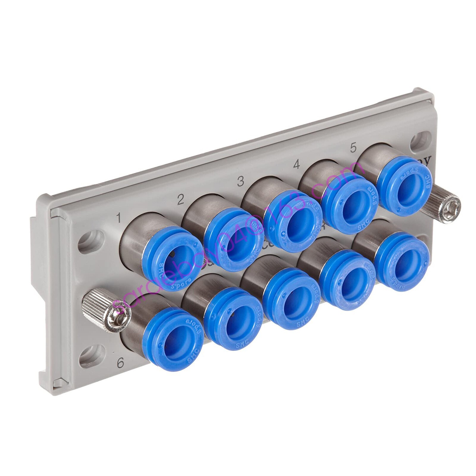 SMC KDM10P-06 PBT Push-To-Connect Tube Fitting Rectangular Multi-Connector ✦KD