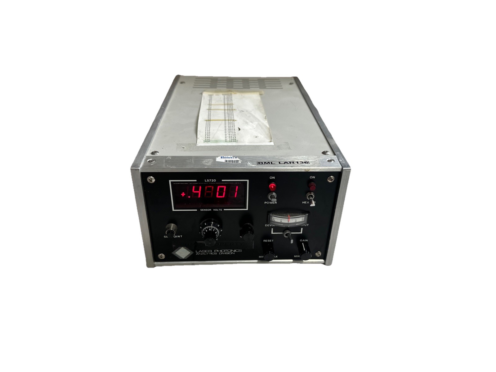 Spectra-Physics L5720 Vintage Laser Photonics Controller Box OEM Precison Optics