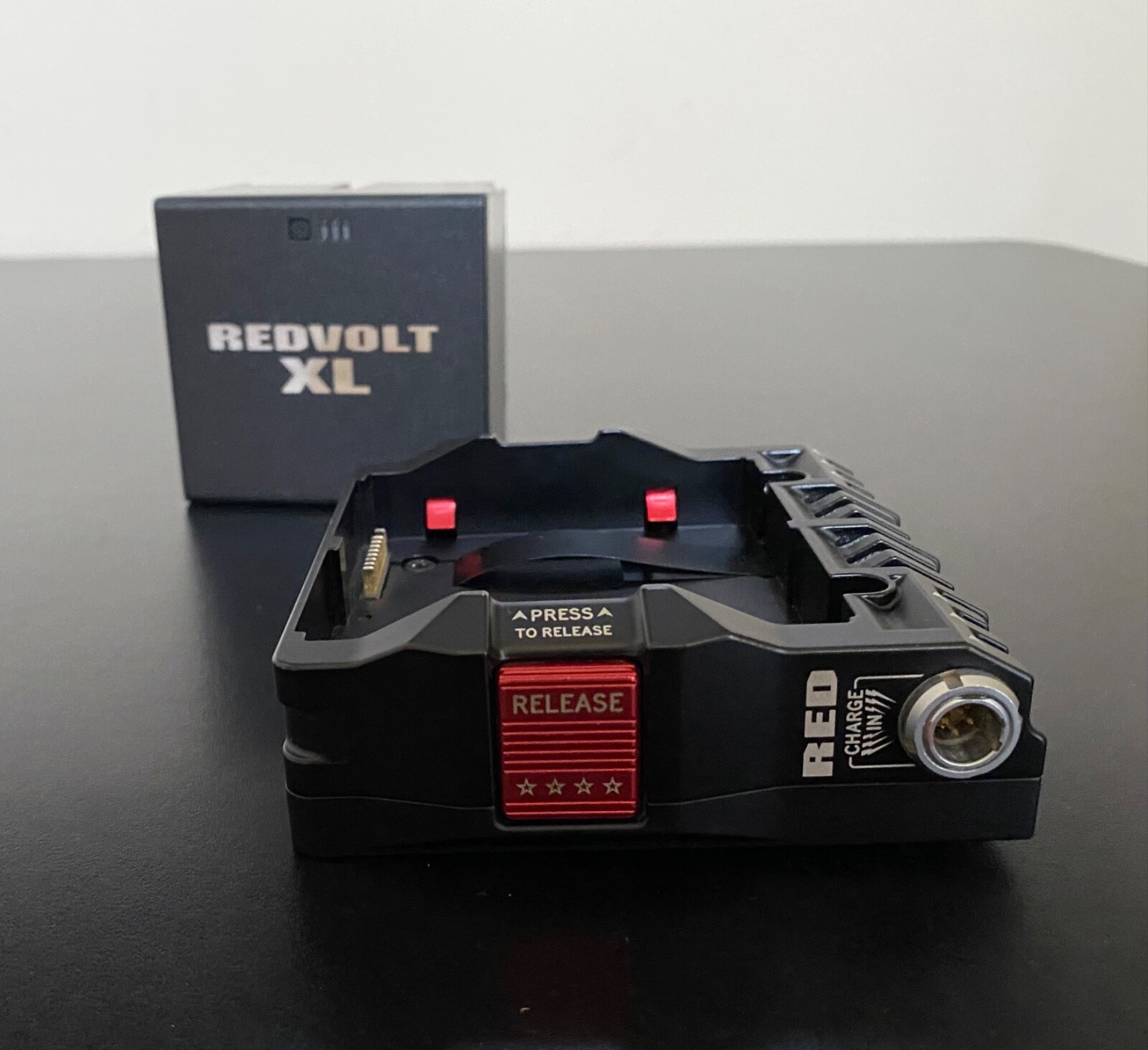 Red Volt XL Switch Plate with Battery-Used Working battery