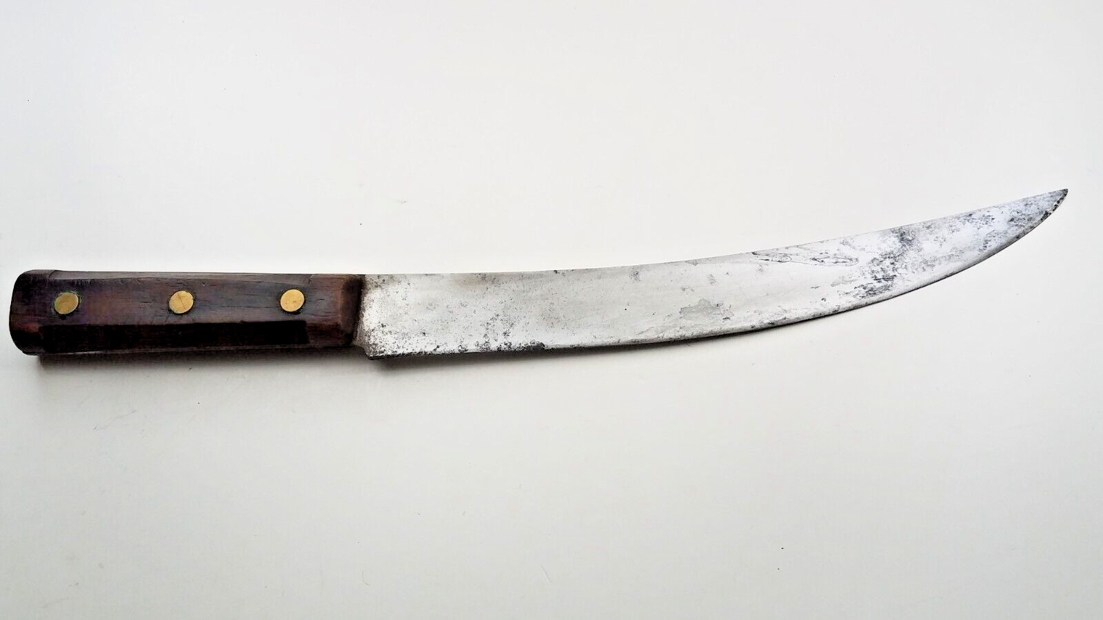 Vintage Unmarked 17 1/4" Butcher Knife 12" Blade
