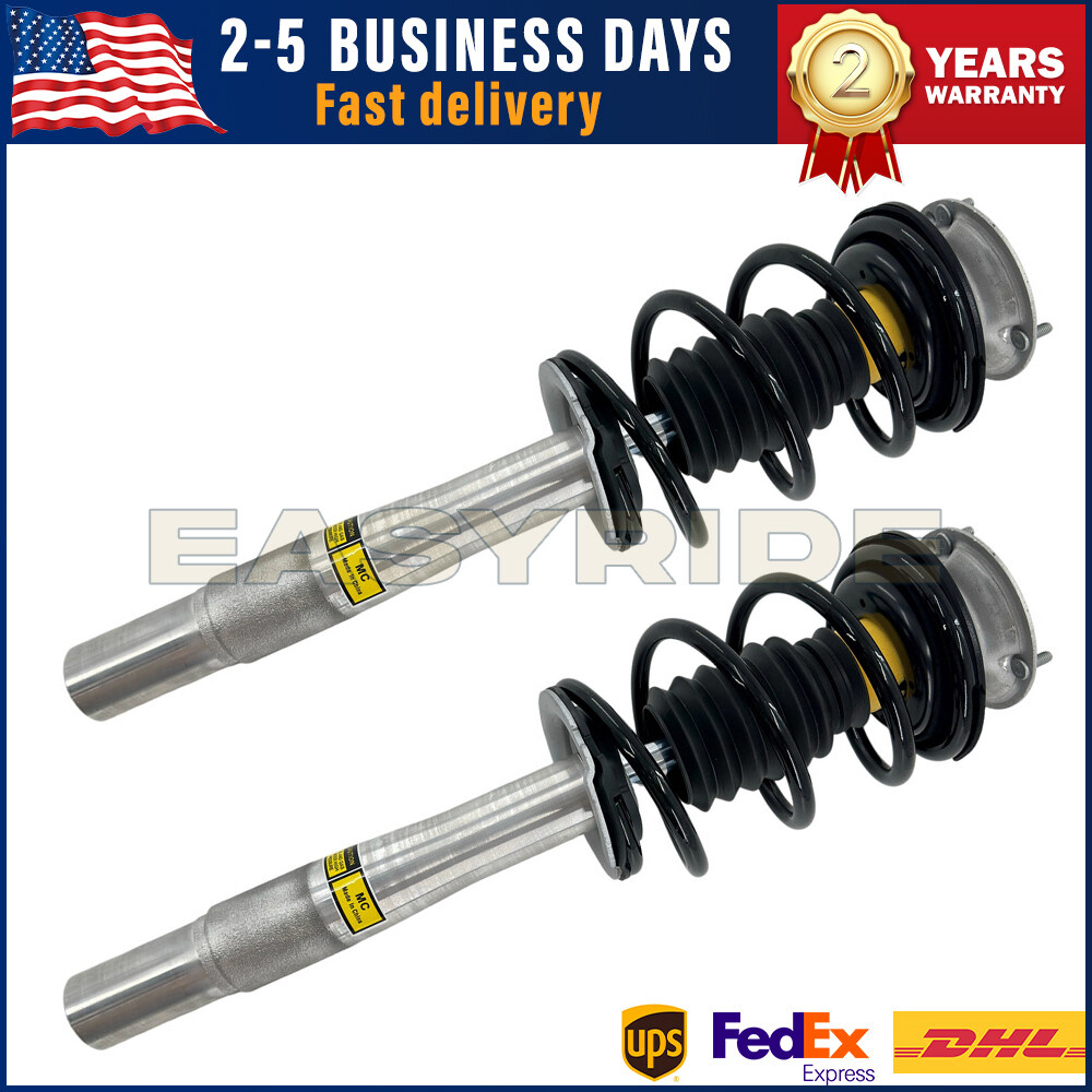 2x Front Shock Struts Assys Fit BMW E60 E61 525i 528i 535i 545i 550i 2WD 2004-10