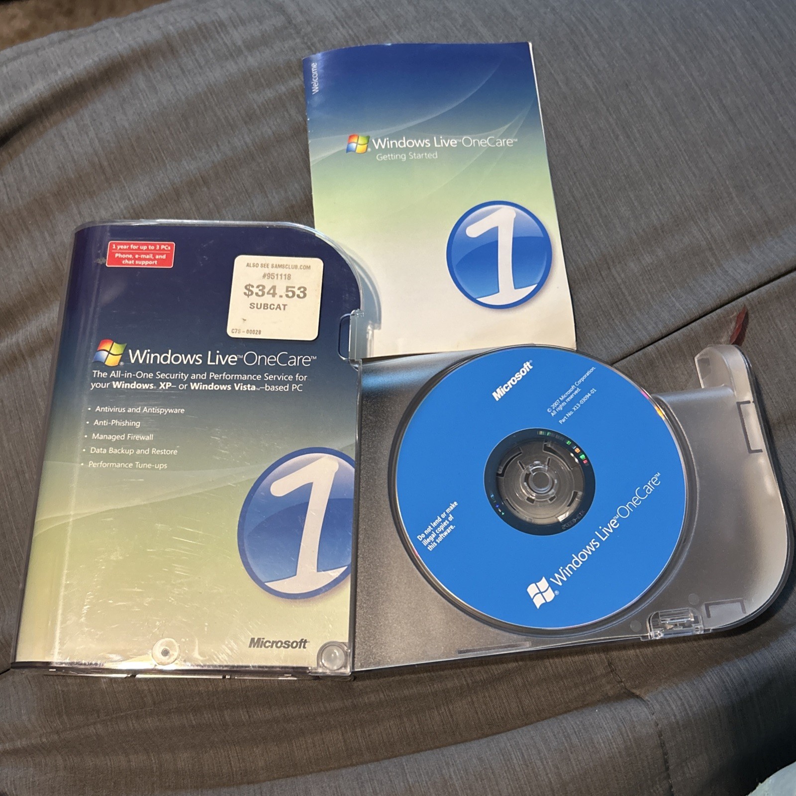 Microsoft XP + Vista 32-Bit PC + Windows Live One Care