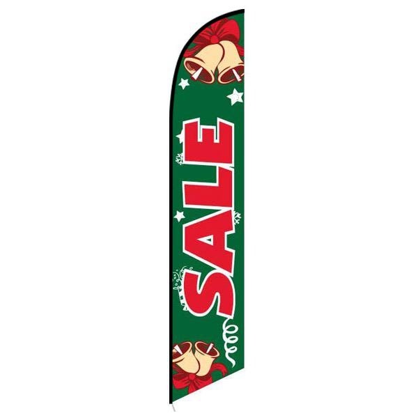 Holiday Christmas SALE 12ft Feather Banner Swooper Flag - FLAG ONLY (7)