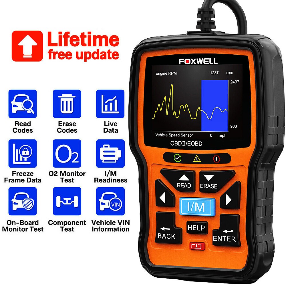Universal Car EOBD OBD2 Scanner Check Engine Light Reset Auto Diagnostic Tool