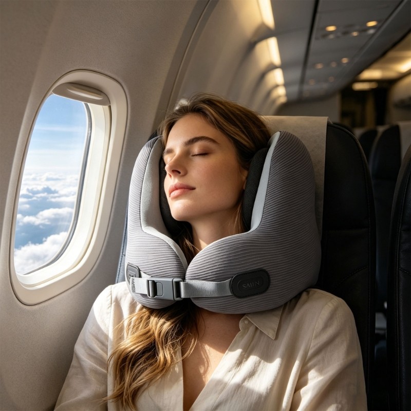 Flexible Supportive Head Rest Ideal For aircraft And Home Use