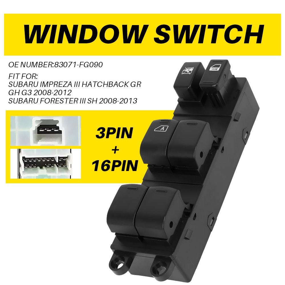 Electric Power Window Master Control Switch For Subaru Impreza Forester 2008-12