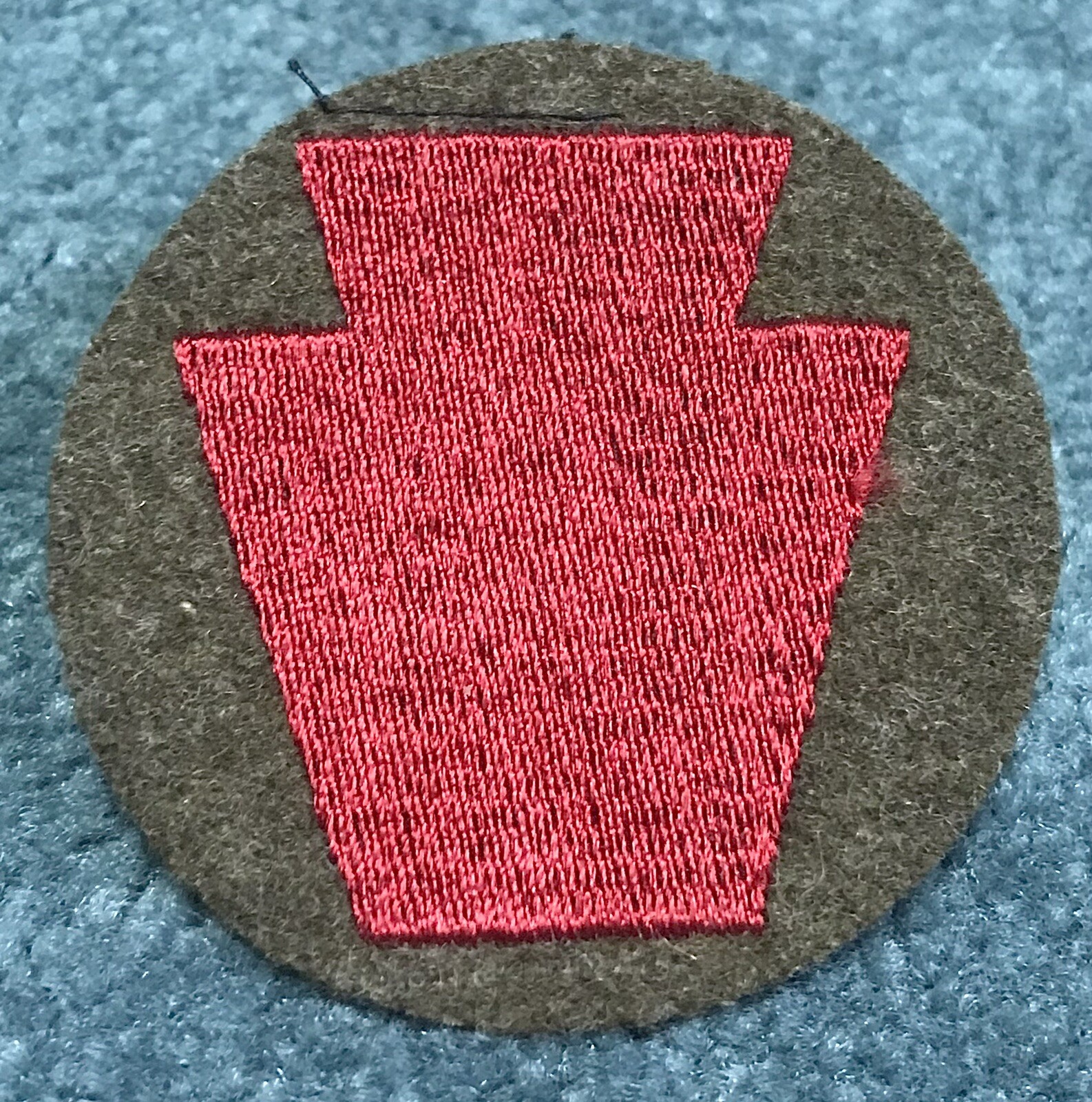 Original Early WWII 28th Infantry Patch On Wool