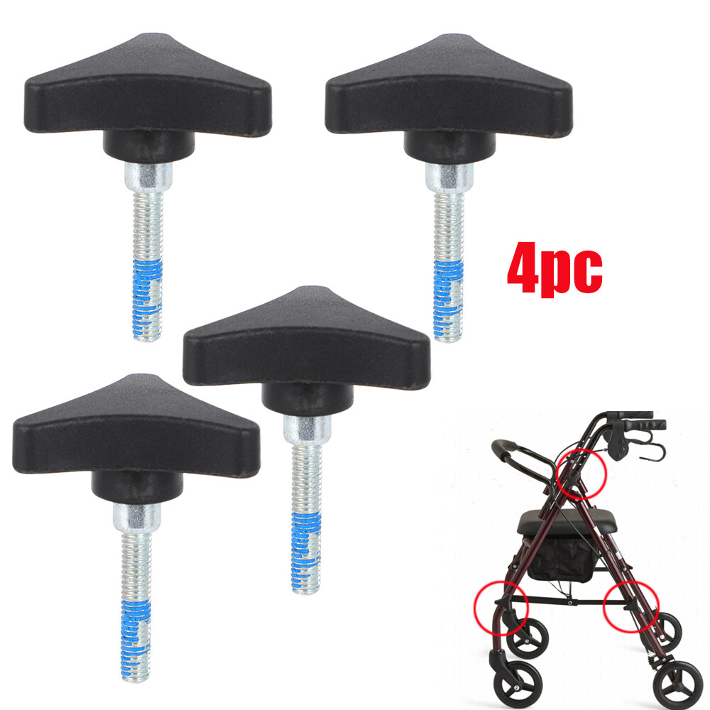 For Steel Folding Rollator Walker Replacement parts Knobs  WHEEL Assembly 4pcs