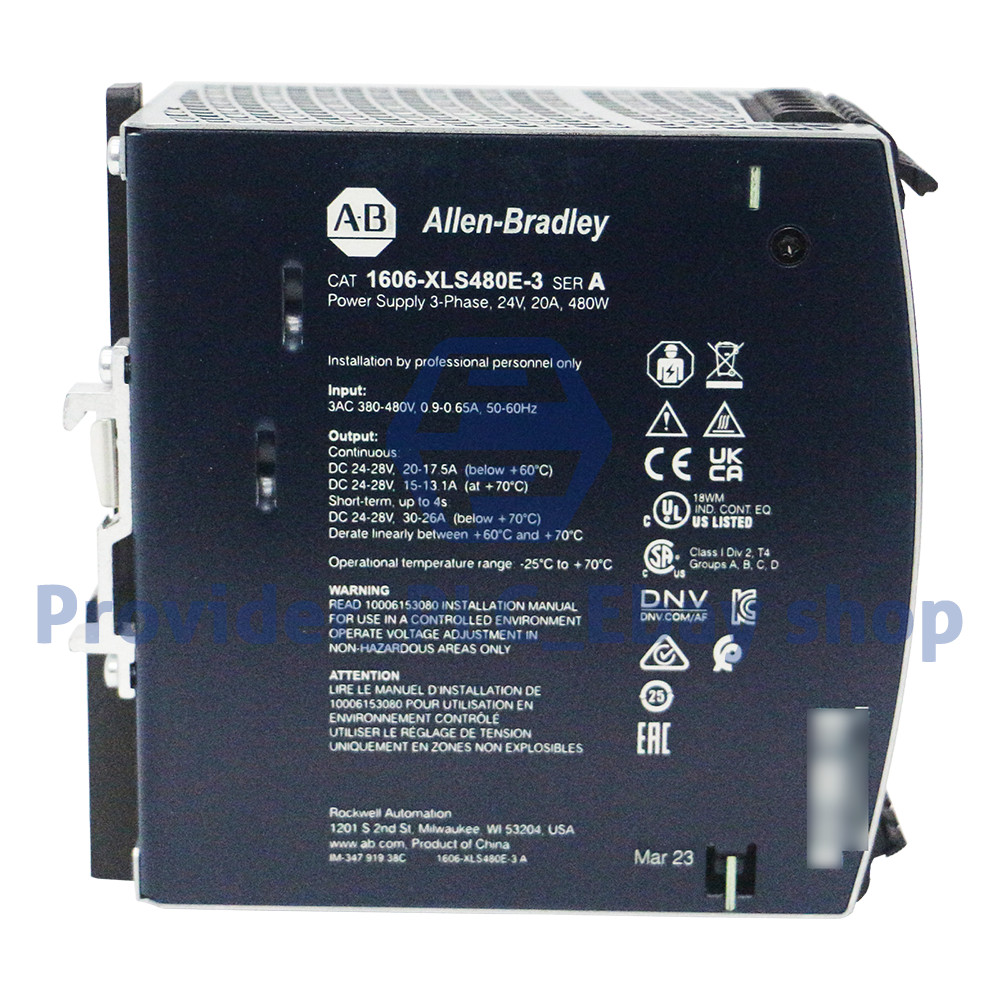 New Factory Sealed AB 1606-XLS480E SER A DC Power Supply 1606-XLS480E