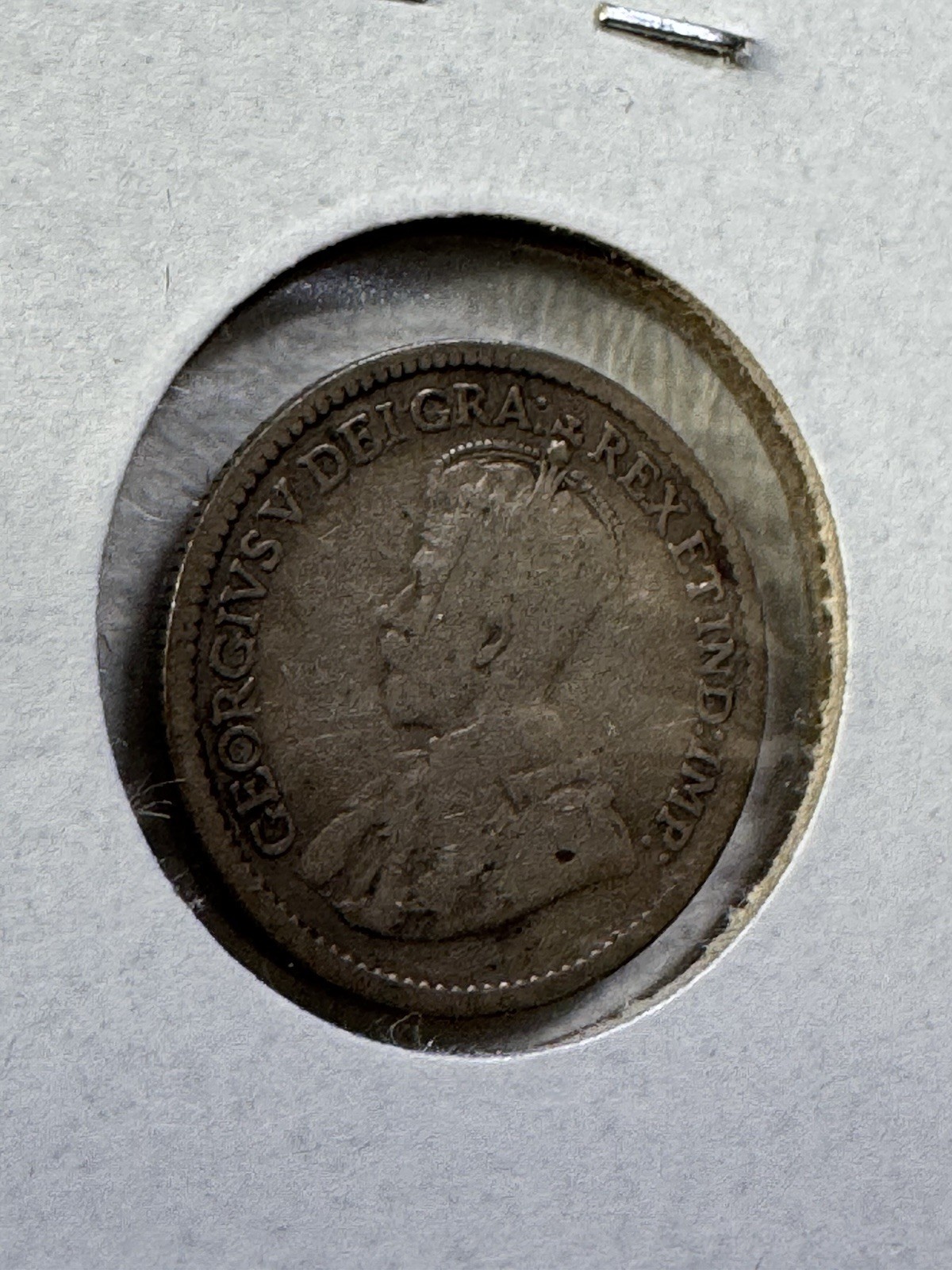 1912 Canada 5 Cents Small Silver Coin