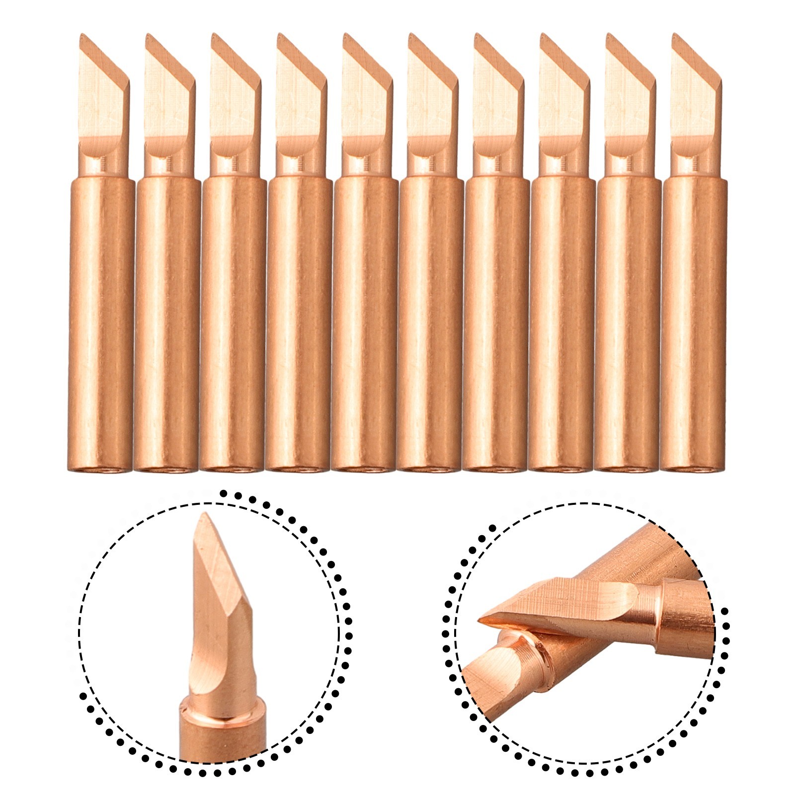 Brand New Soldering Iron Tip Copper 200-480?? 33mm For SOJ/PLCC/SOP Gold K