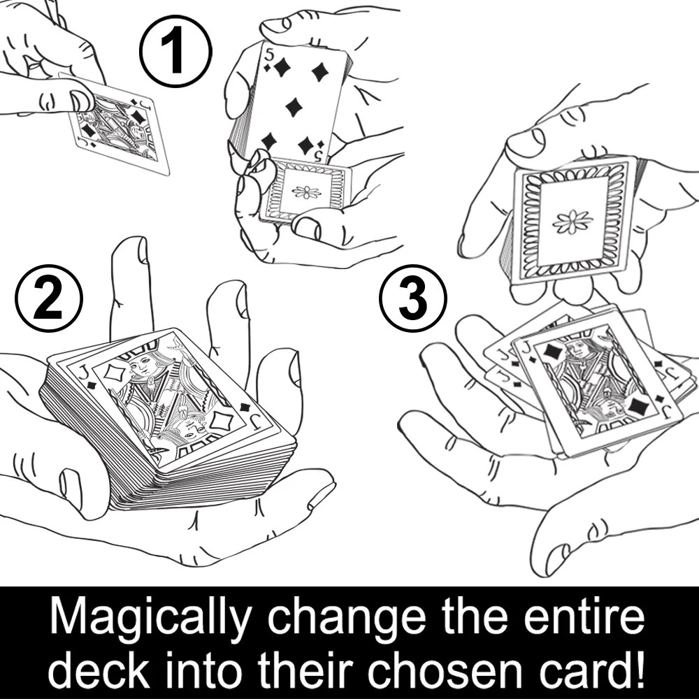 Magic Makers Svengali Deck Easy Magic Card Trick Kit Assorted Red or Blue Back