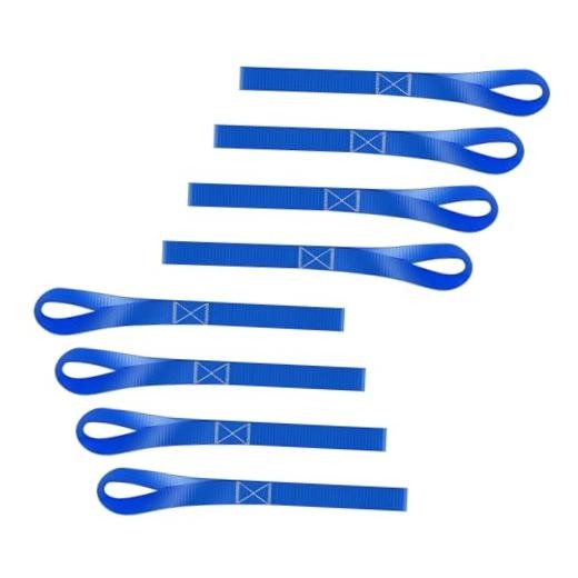 8 PCS Loop Tie Down Straps, 1.0 x 11.6 Inches Heavy Duty Motorcycle Handlebar
