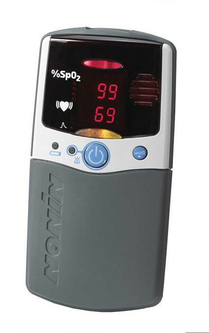 Nonin Palmsat Pouls Oxymètre Sats Moniteur 2500A Avec Alarmes + Mémoire
