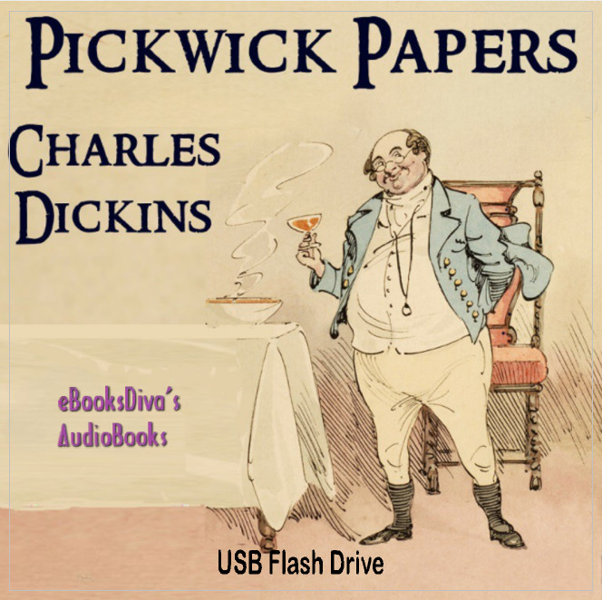 The Pickwick Papers Charles Dickens Classic Novel Audiobook on USB Flash Drive