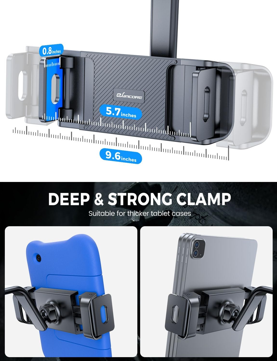 Car Tablet Mount Holder Windshield Dashboard Suction 611 Inch Foldable Phone