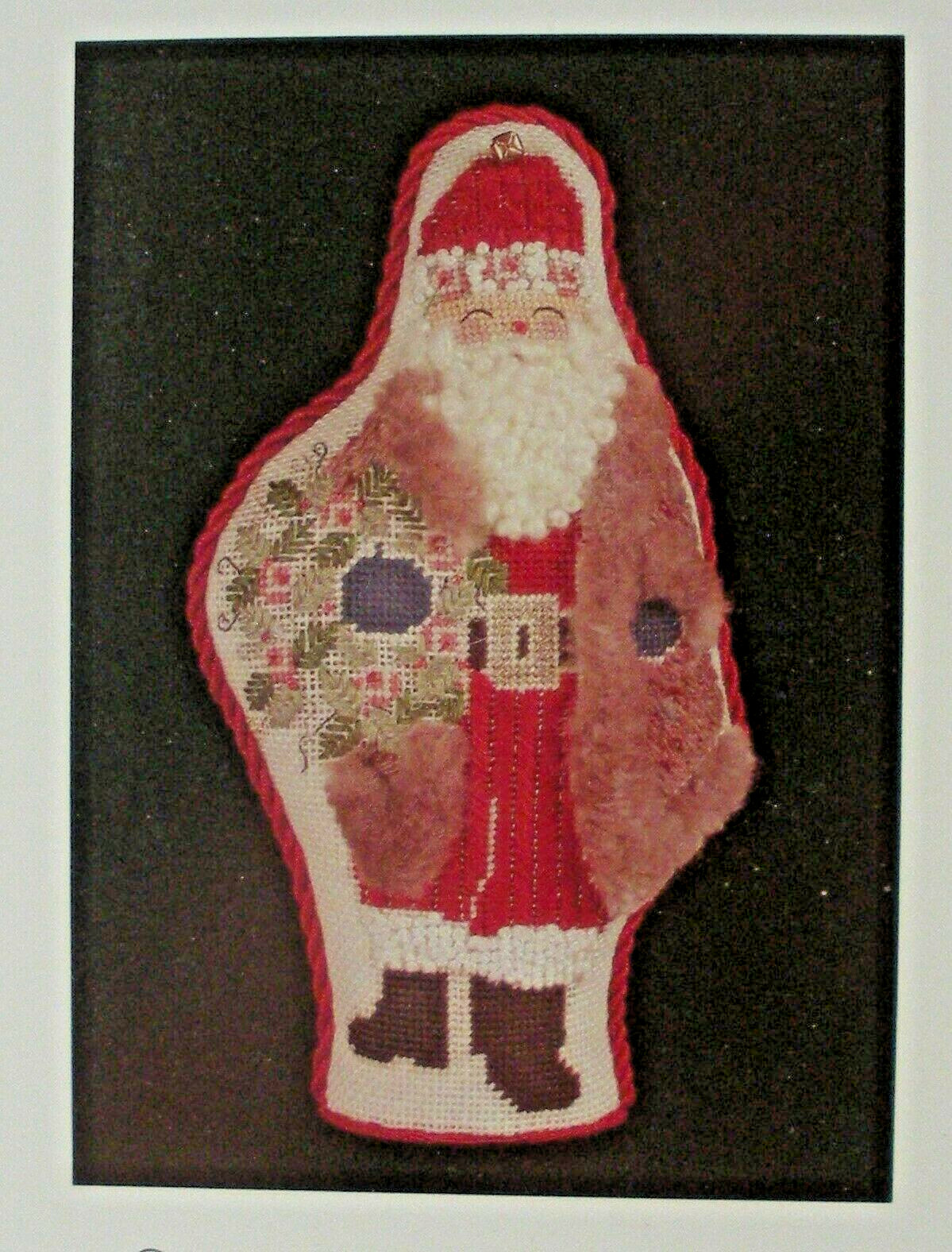 Needlepoint Pattern Kris Kringle for #17 Linen Canvas Cheryl Schaeffer 1993