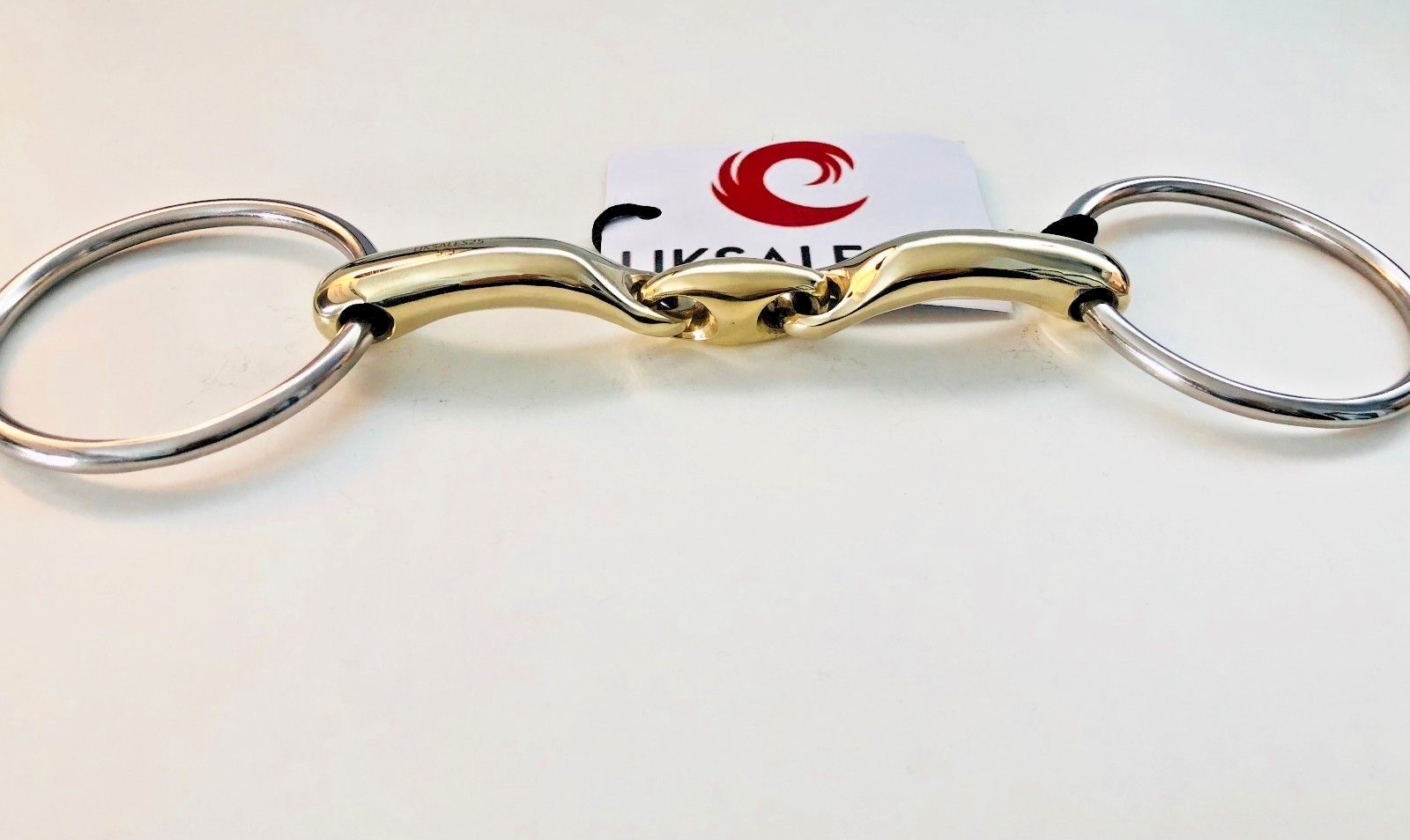 Loose Ring Snaffle Bit Turtle Angled Curved MP (UKSALES25®) *SAME DAY DISPATCH*