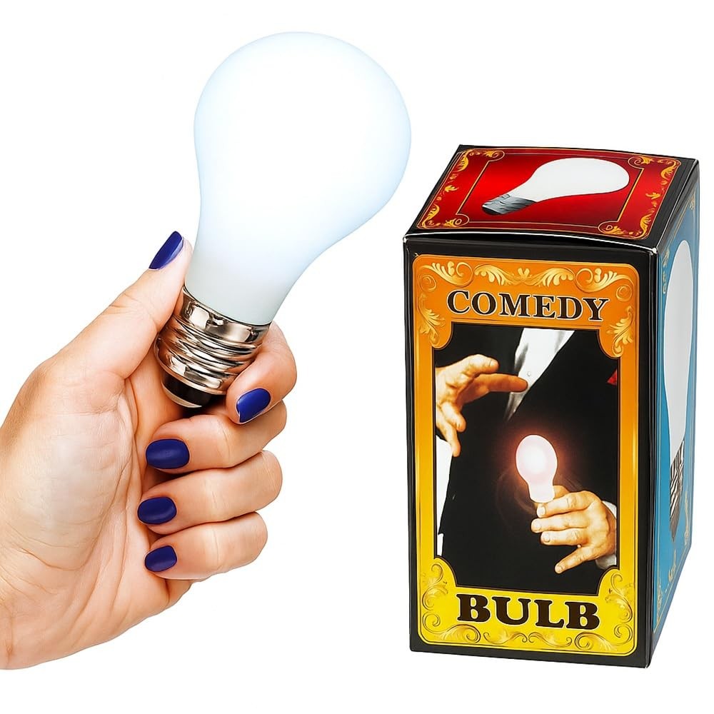 MilesMagic Magician's Comedy Magic Lamp Glow in Hand, Touch Model White
