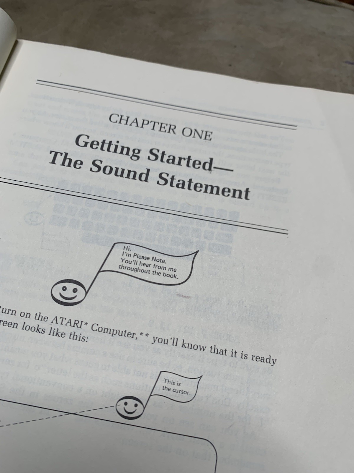 1982 Atari Sound And Graphics Book A Self-Teaching Guide