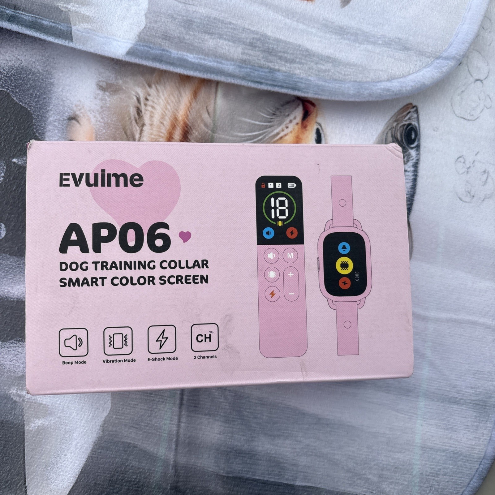 Evuime APO6 Dog Training Collar  120 Lbs Pink