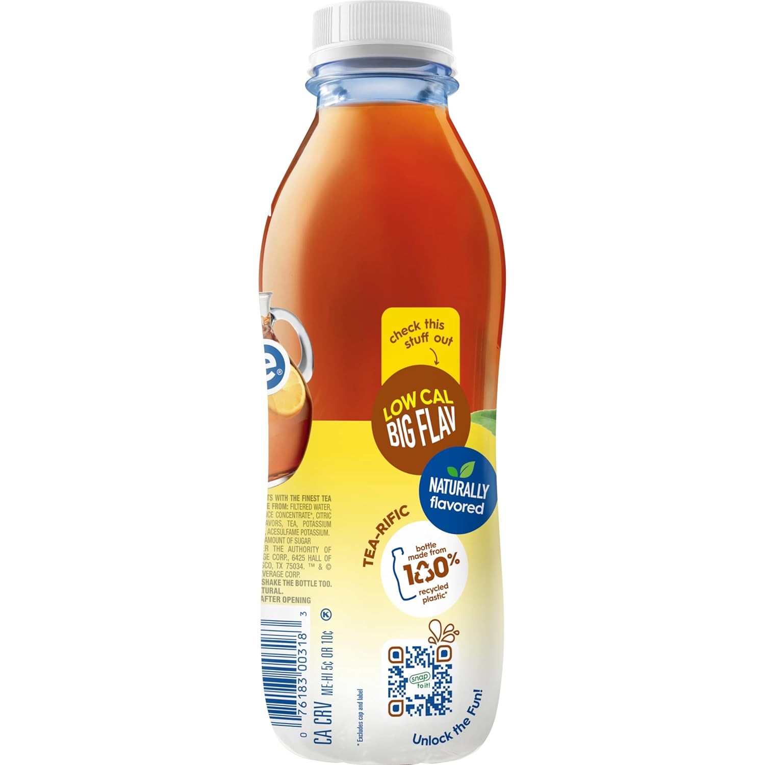 Snapple Zero Sugar Half 'n Tea, 16 fl oz recycled 16 Fl Oz (Pack of 12)