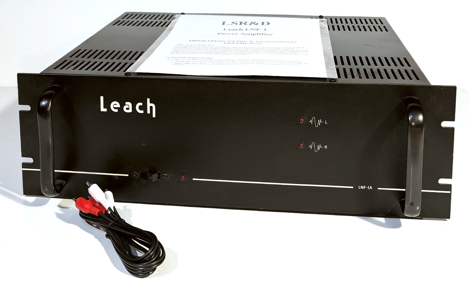 🔥【PRO SERVICED】RARE LSR&D Leach LNF-1A 200W Power Amp! ~FULL RE-CAP+💥GUARANTY