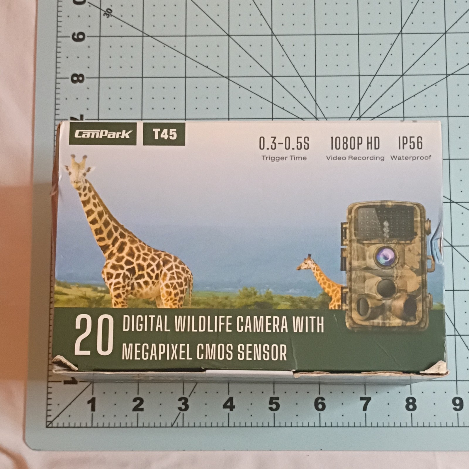 CamPark T45 Trail Camera 20MP 1080P HD IP56 Night Vision Waterproof SD