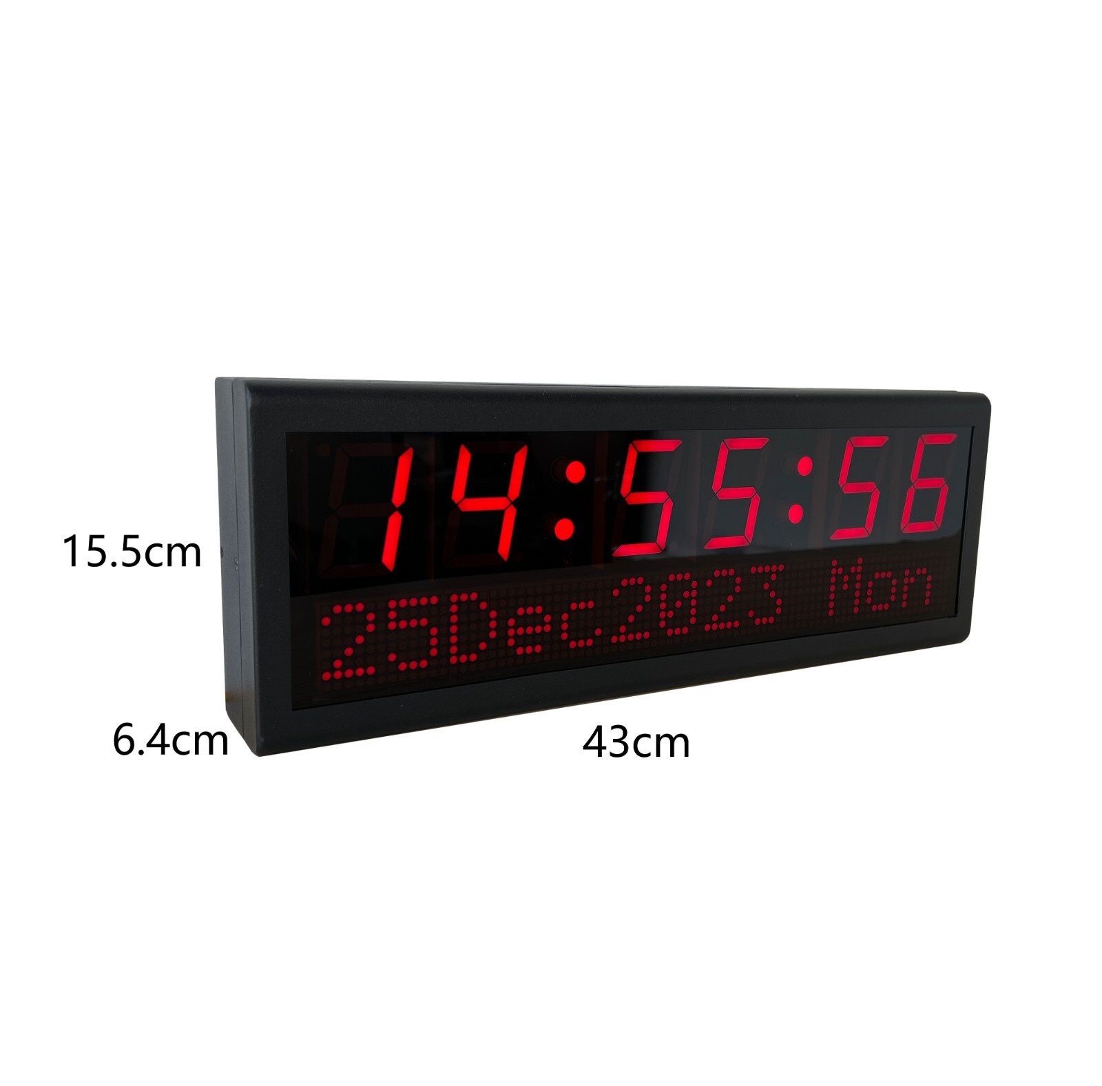 LED NTP PoE Clock for Home Decoration, Network Synchronized, Automatic DST Reset