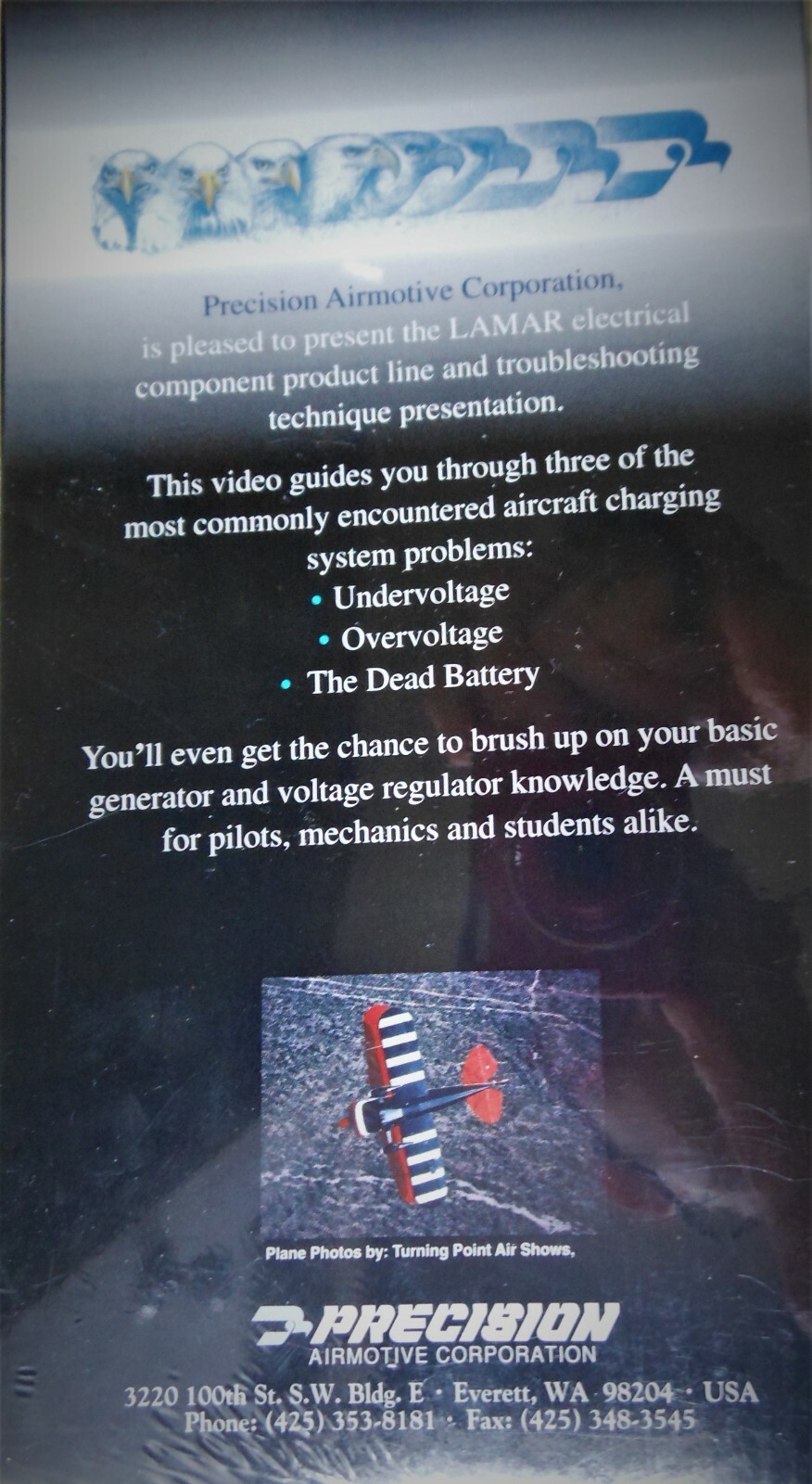 Precision Airmotive Troubleshooting Undervoltage Overvoltage Dead Battery VHS