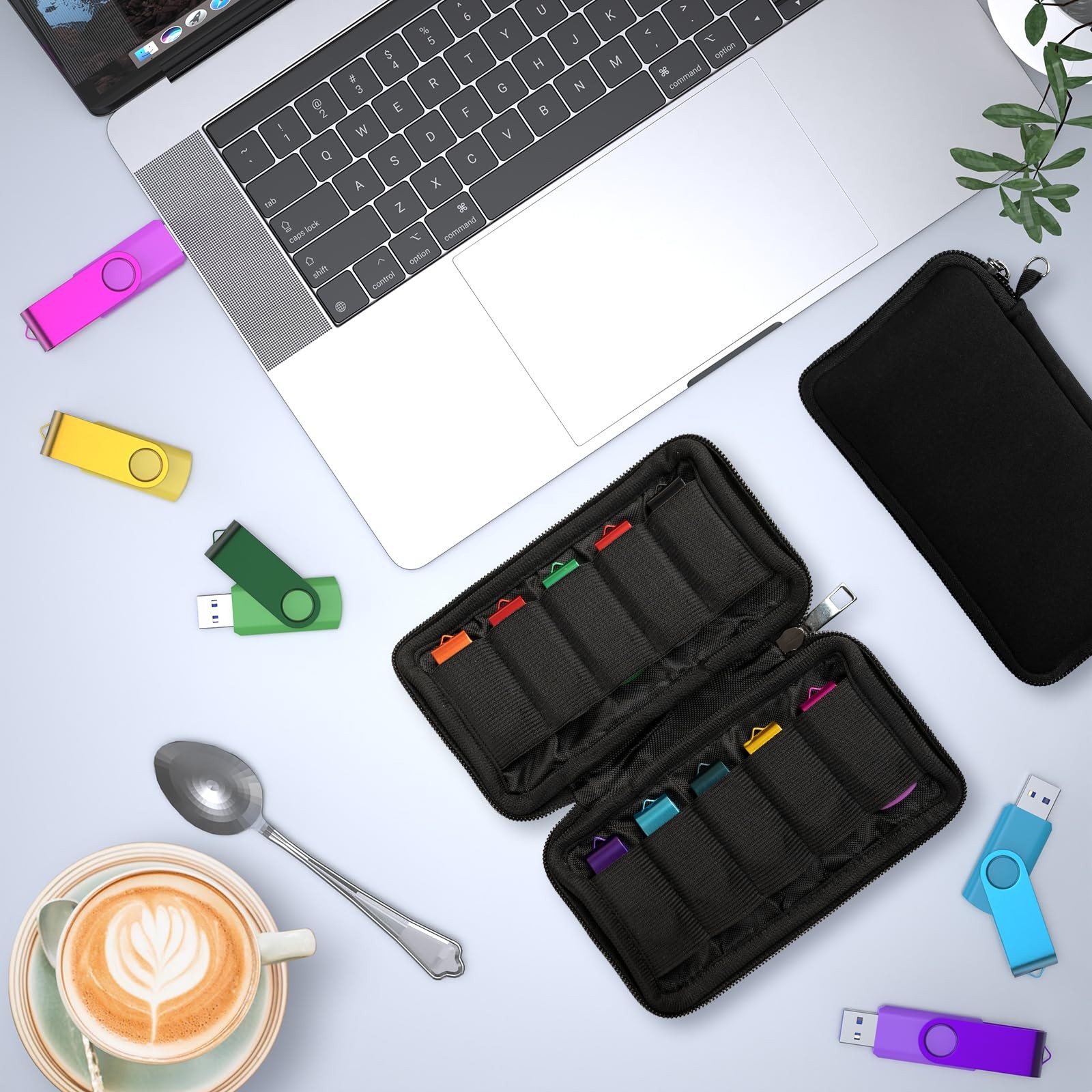 Flash Drive Case, USB Drive Holder, Storage Bag for Thumb Drive, Light Weight an