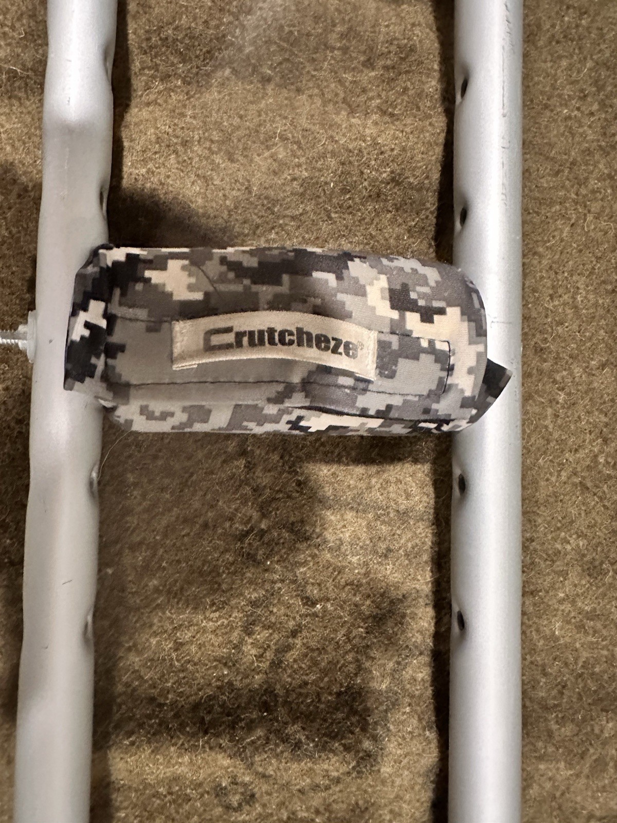 Guardian Aluminum Medical Crutches with Crutcheze Padding, Max Height 6’ 7”.