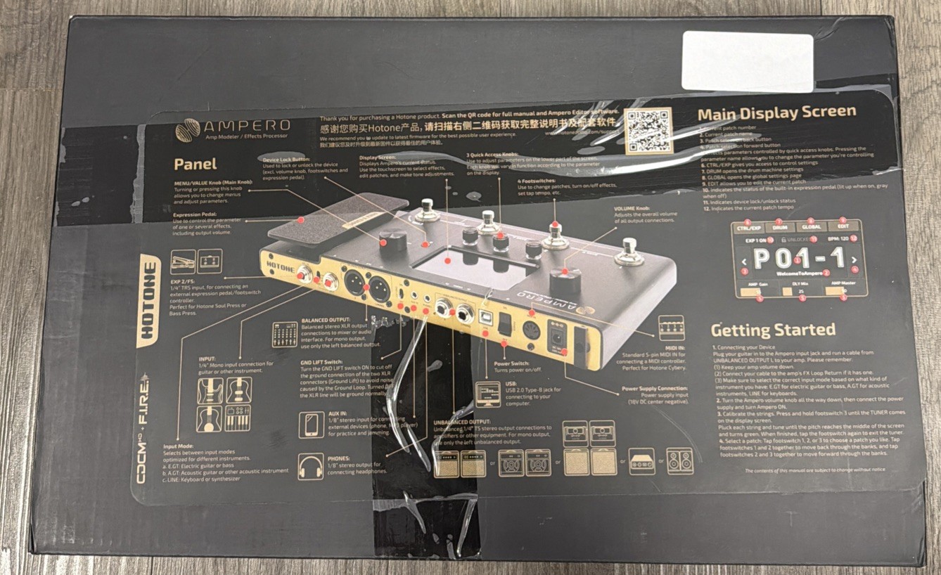 Hotone Ampero Amp Modeler/Effects Processor - MP-100