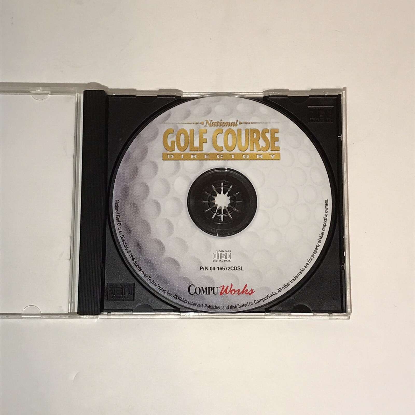 National Golf Course Directory PC CD-ROM Database Windows 95/98 CompuWorks 1998
