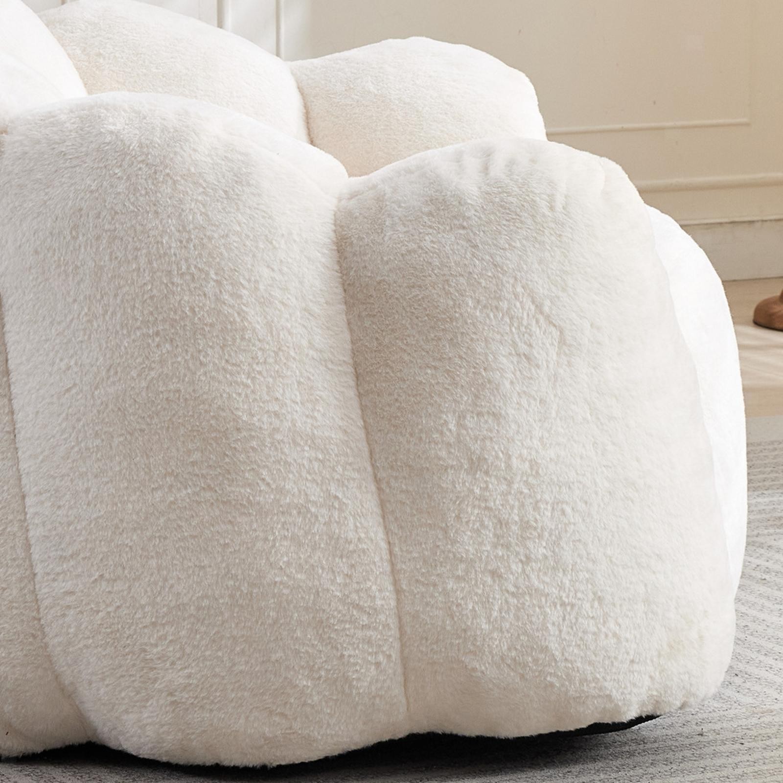 High-density Foam Bean Bags Chair Non-slip Easy Clean Fabric Pull Ring Sofa