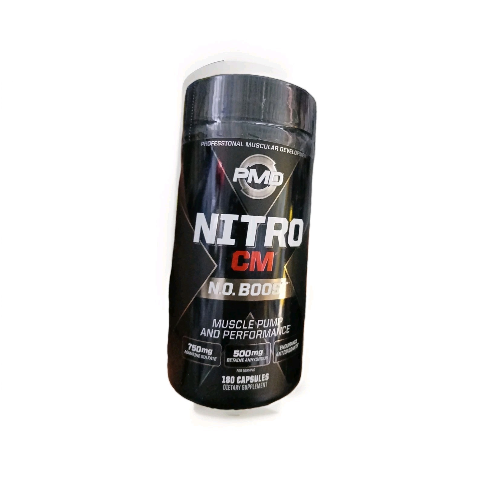 PMD NITRO CM Powered w/AGMATINE-Nitric Oxide Booster 180cap (FREE SHIPPING)